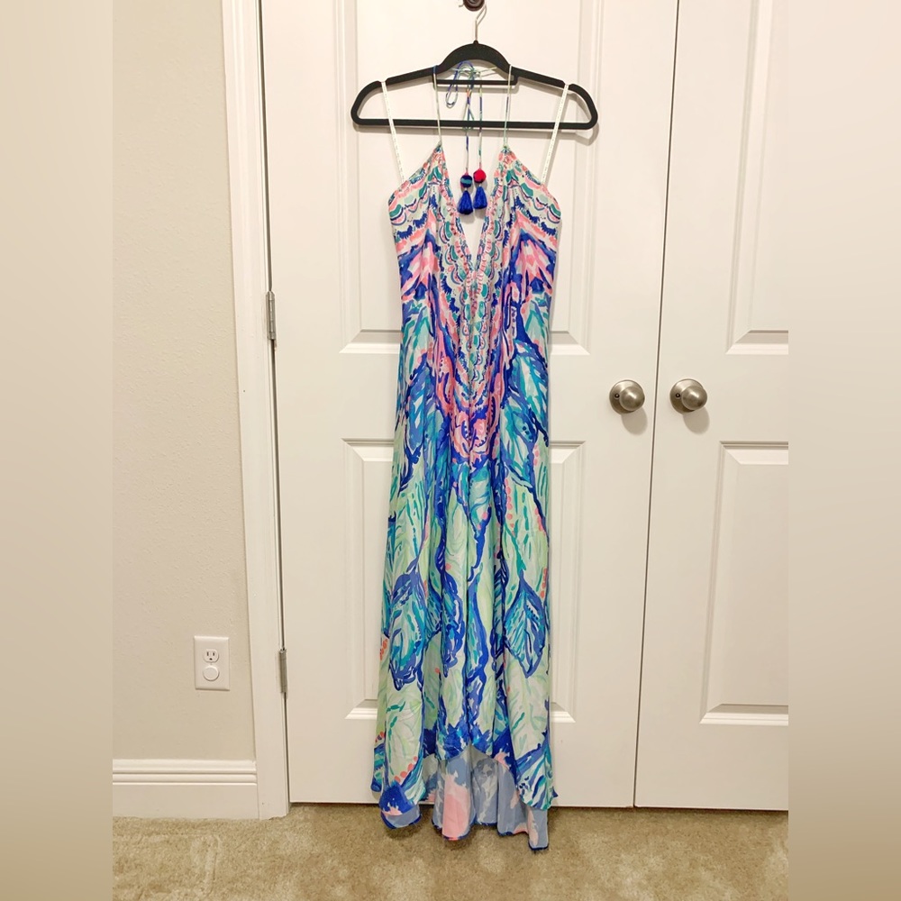 EUC Lilly Pulitzer Fayette Beach Maxi Dress M